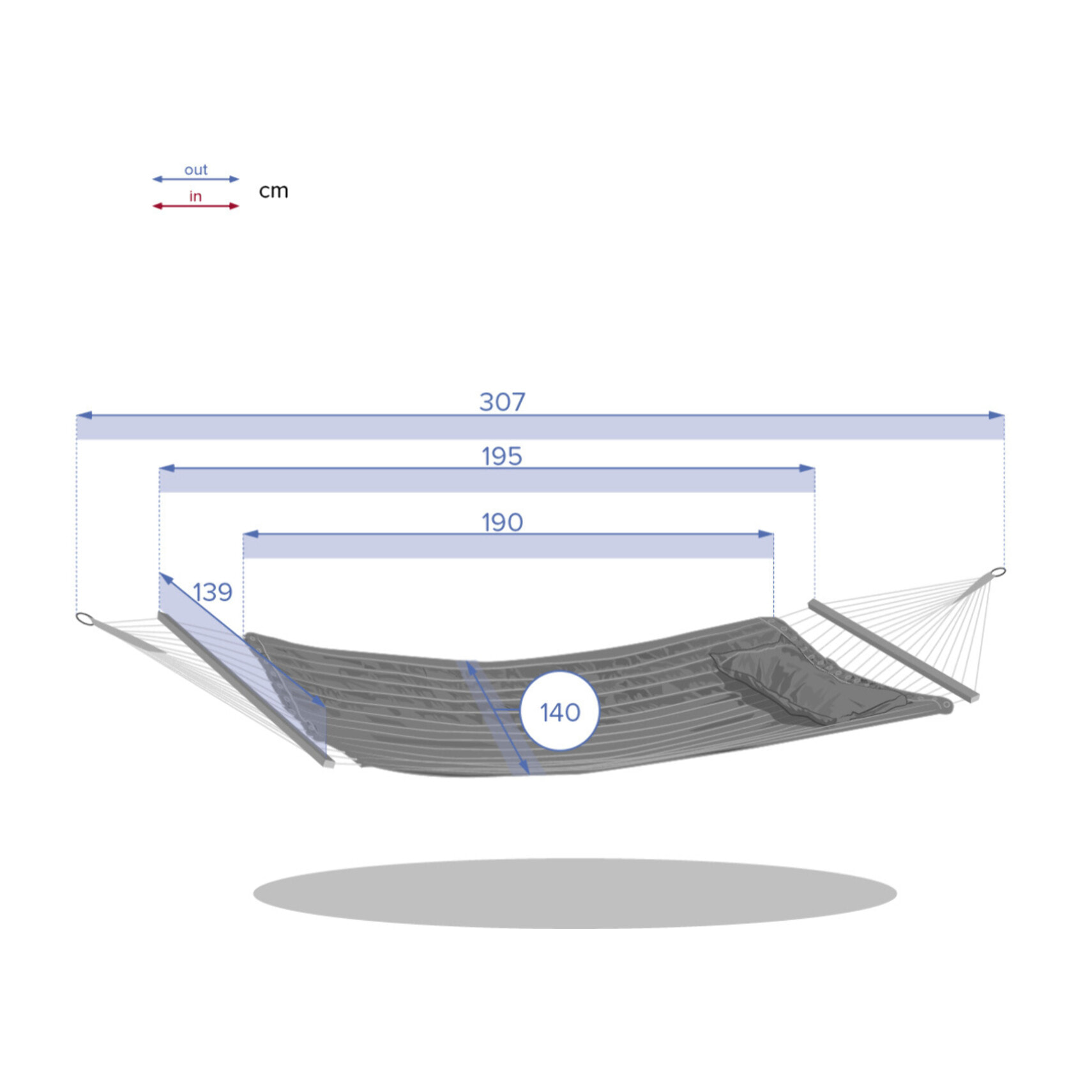 Toile de hamac matelassé Akio Jaune moutarde