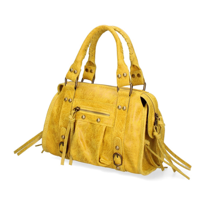 Borsa a spalla da donna - Modello Erisia - Vera pelle - 25.0 x 15.0 x 10.0 cm
