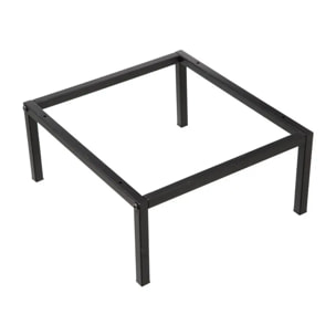 Pieds étagère métal 34x29cm Noir Mix N' Modul