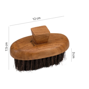 Brosse à main avec poignée en fibres de coco et bois de teck - LALO