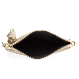 Alzano bolso bandolera mujer. Piel auténtica Gamuza grabado serpiente.