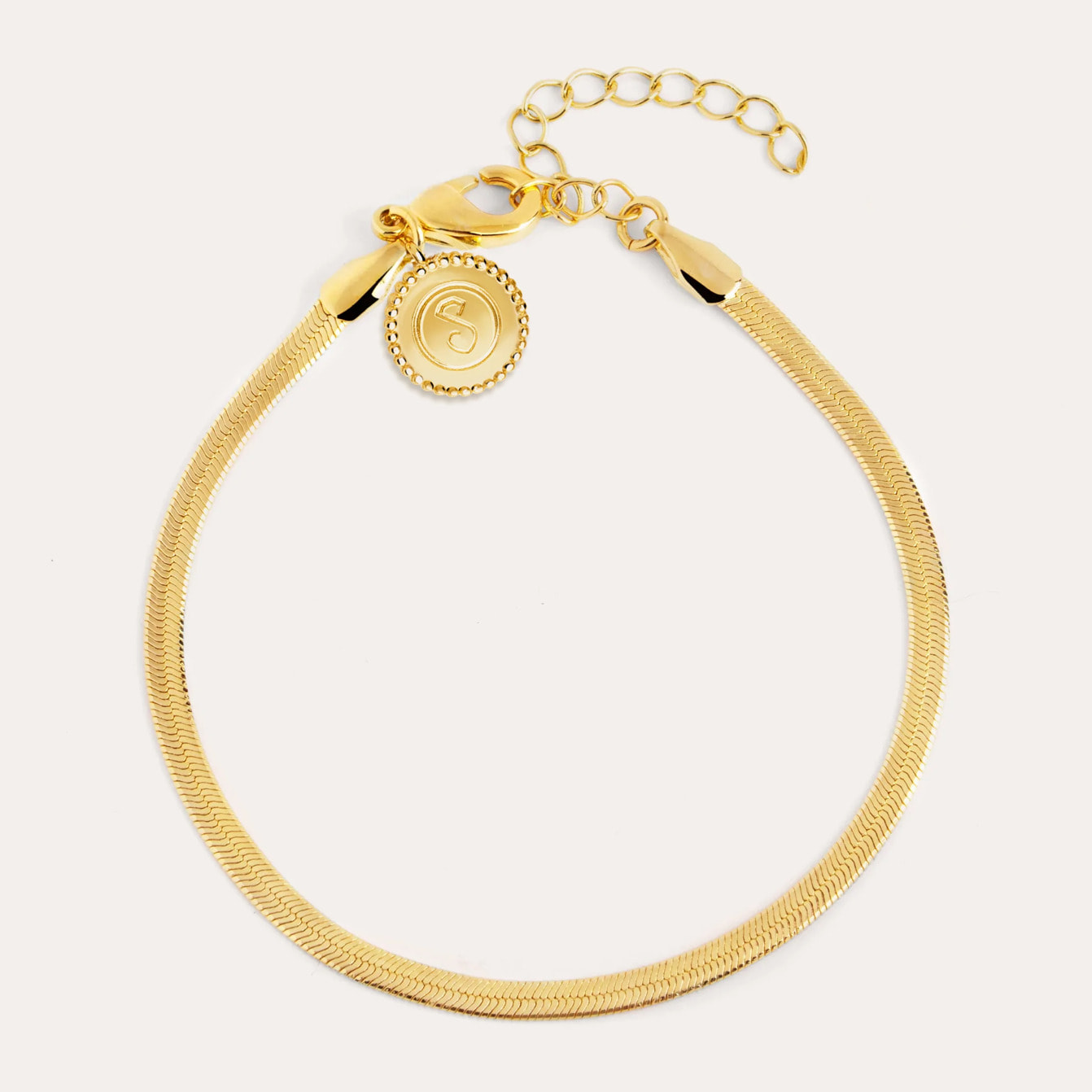 Pulsera Lisse S Acero Baño Oro