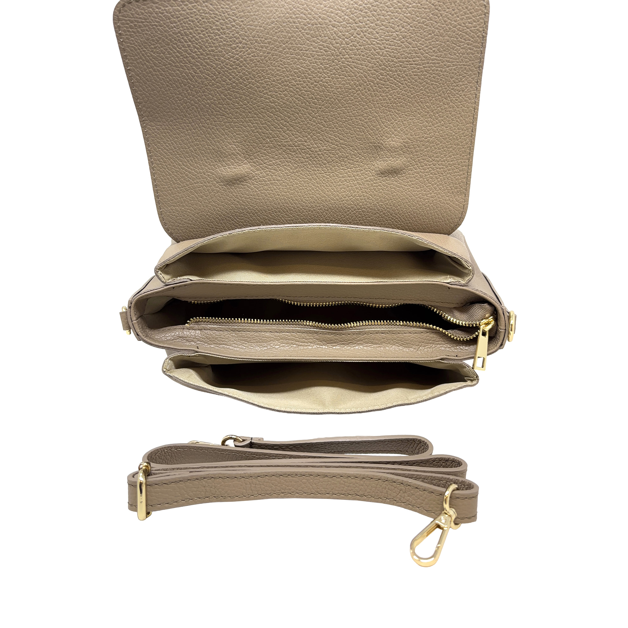 Borsa a Mano Elegante in Vera Pelle Made in Italy