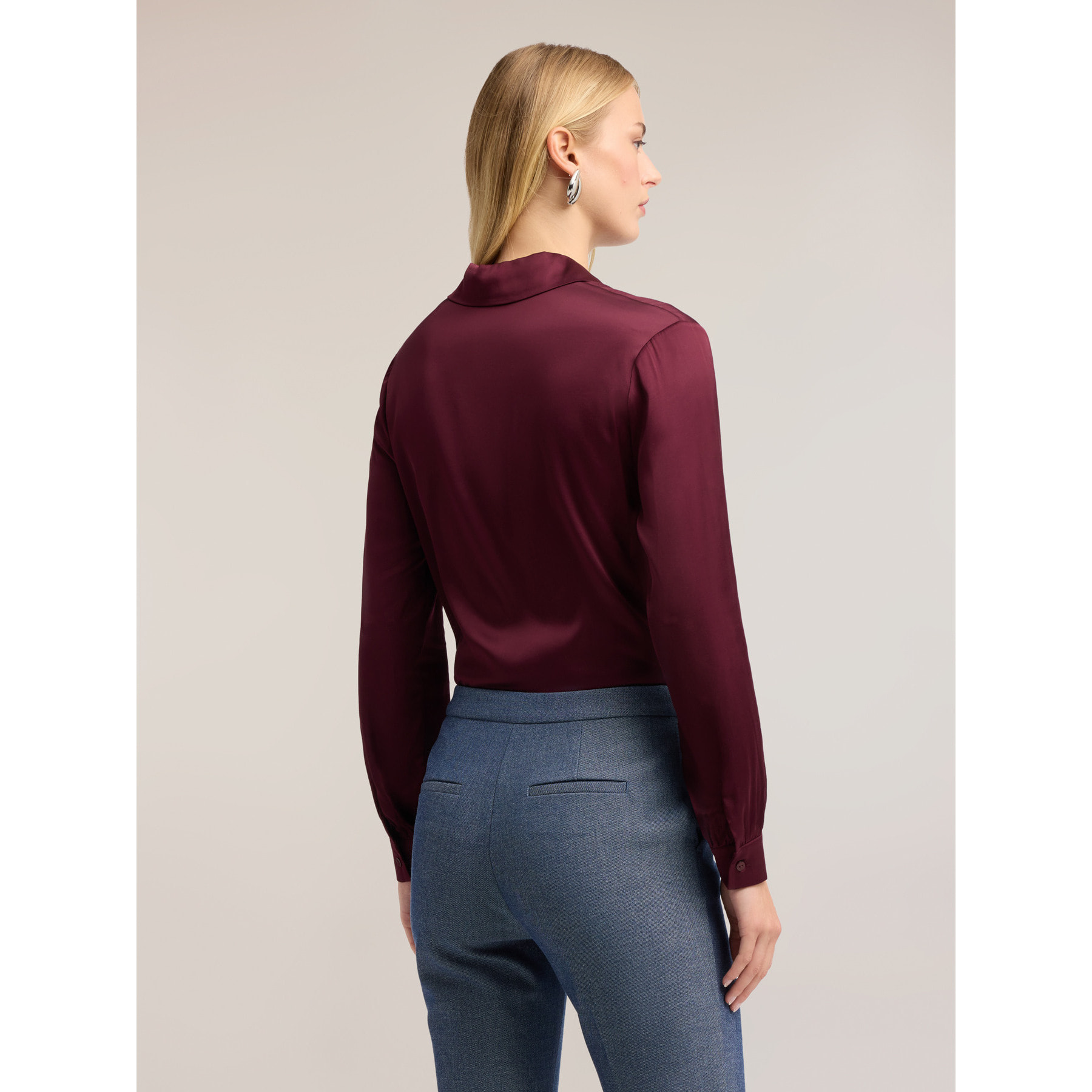 Motivi - Camicia in raso - Bordeaux