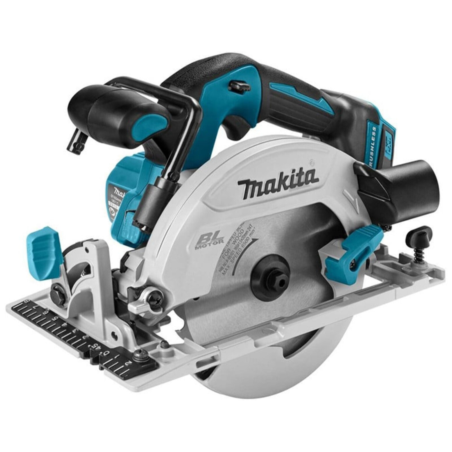 Juego de 3 máquinas 18 V Li-Ion 5 Ah MAKITA Taladro DHP481 + Amoladora DGA506 + Sierra DHS680 - 2 baterías, cargador, maletín - DLX3095PTJ