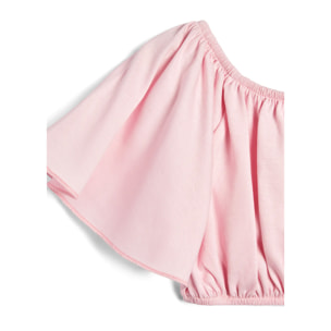 Camiseta de Niña Con Volantes Rosa
