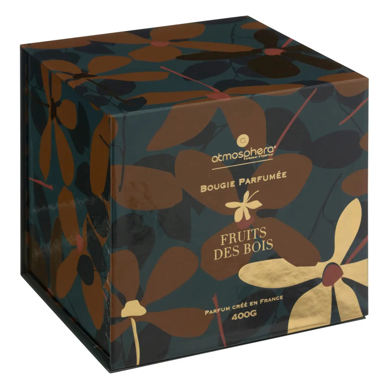 Bougie parfumée Plum 400g pot verre fruits des bois