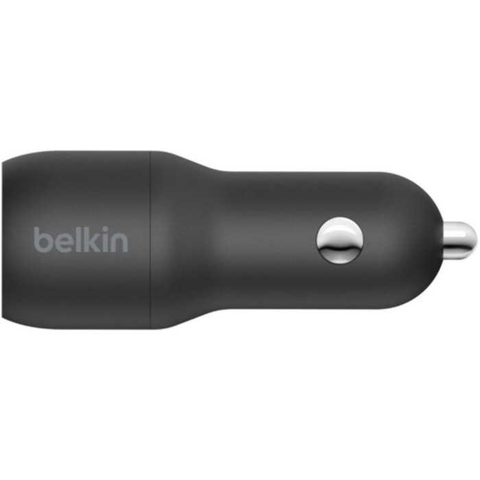 Chargeur BELKIN 24W 2xUSB-A/USB-C 1m noir