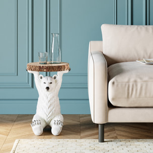 Table d'appoint Animal Ours Polaire Kare Design