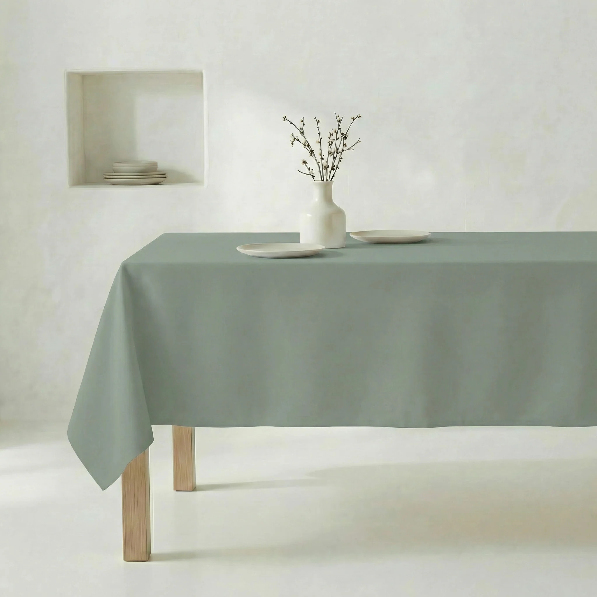 Nappe antitache au toucher tissu imperméable GRIS