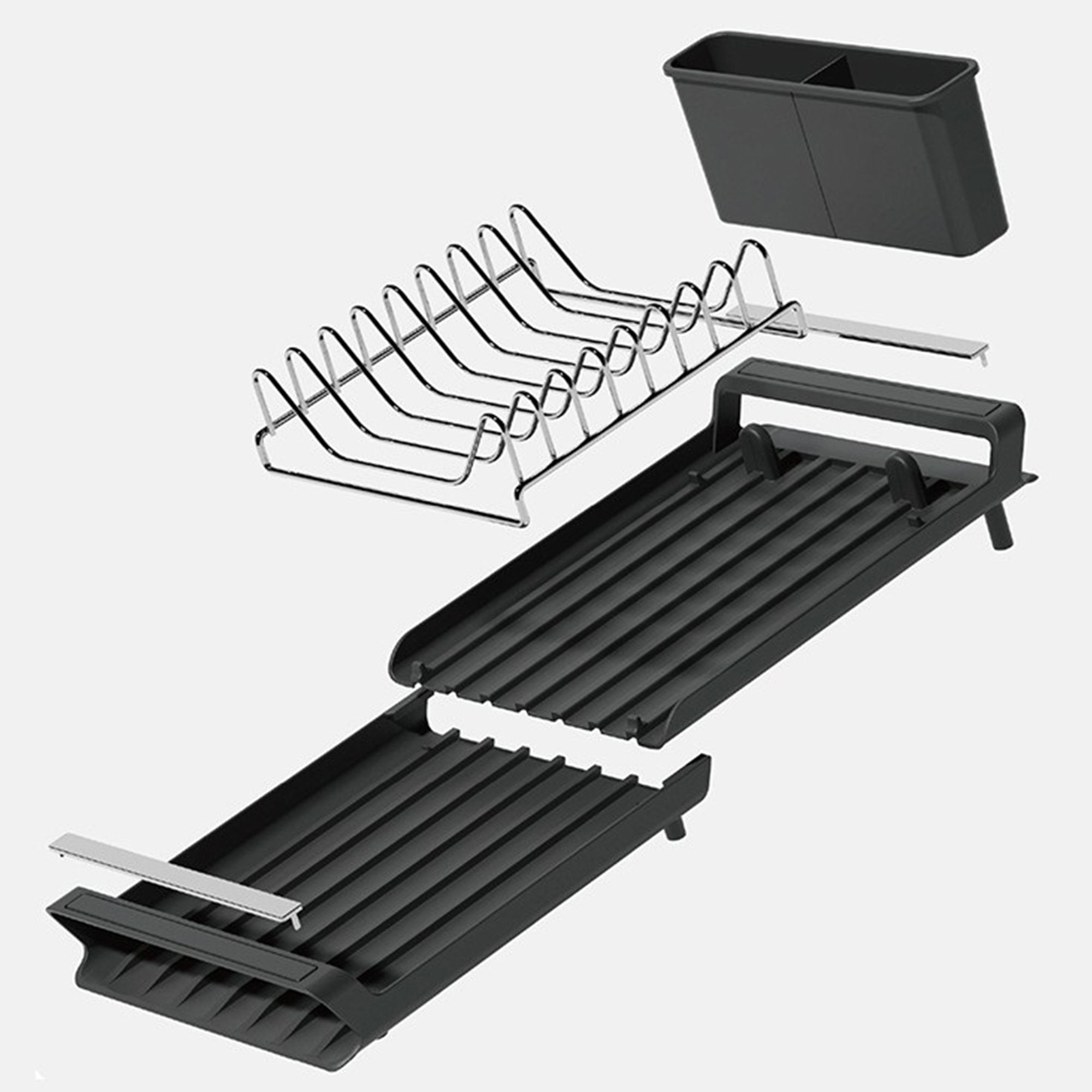 Egouttoir à vaisselle extensible en plastique