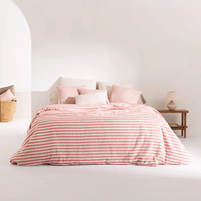 Housse de couette jacquard Jávea Grand Bordeaux