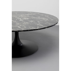 Table basse Schickeria effet marbre noir 110cm Kare Design