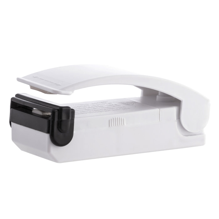 Sigillatore per sacchetti con magnete - bianco - 10x4x4 cm