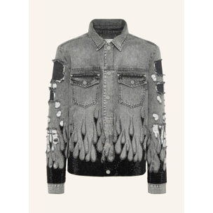 PHILIPP PLEIN Denim Jacket FLAME