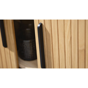 Buffet bois naturel alba 140x45cm