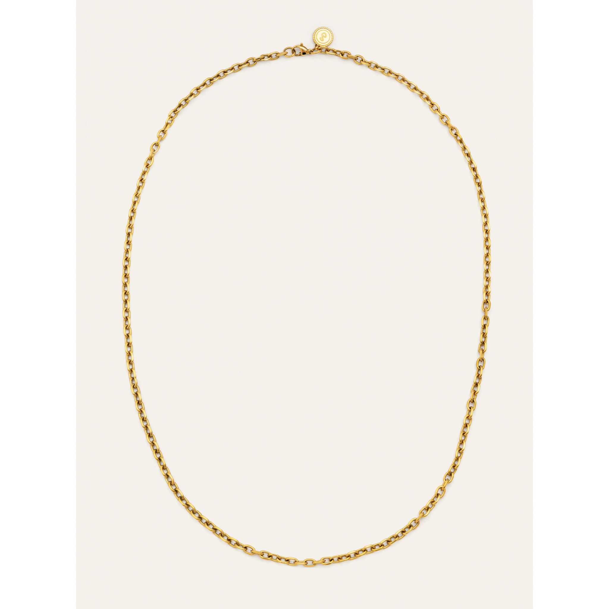 Collar Orla Rope Acero Baño Oro