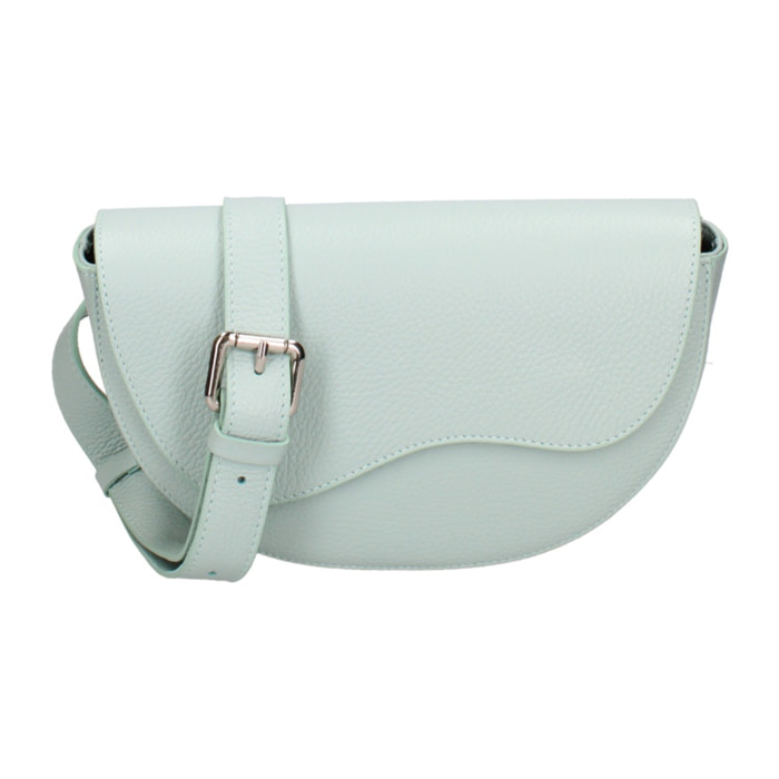 Marsupio da donna in vera pelle - Modello False - Made in Italy - 25.0 x 15.0 x 9.0 cm