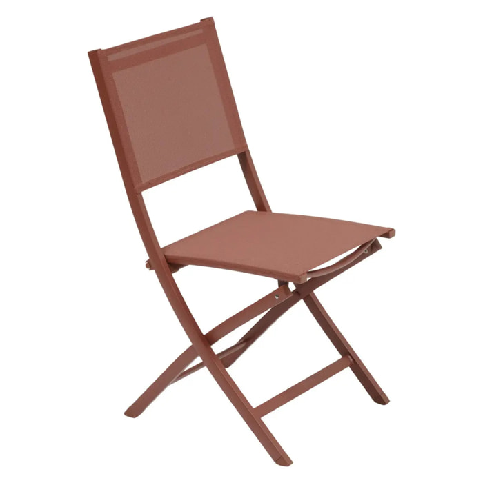 Lot de 4 Chaises de jardin Essentia pliables acajou