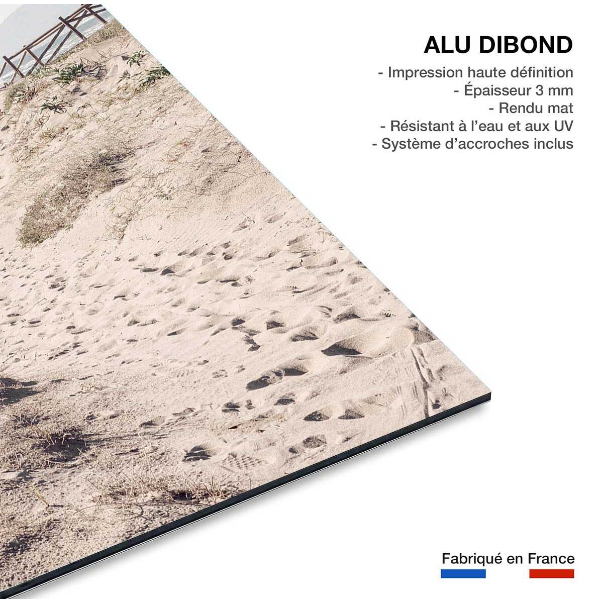 Tableau mer chemin de sable  Tableau alu Dibond
