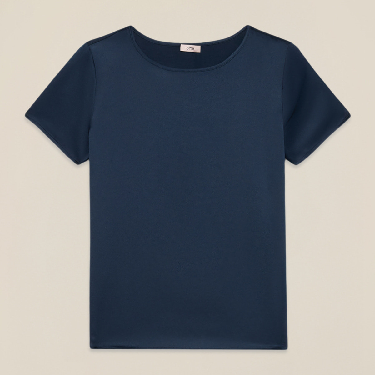 Oltre - Camiseta bimaterial - Azul