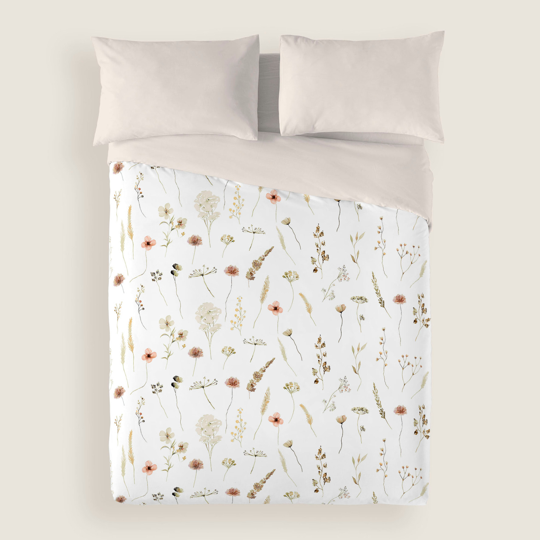 Funda Nórdica Estampada 2/3 piezas - 100% Microfibra Poliéster - Flower Net