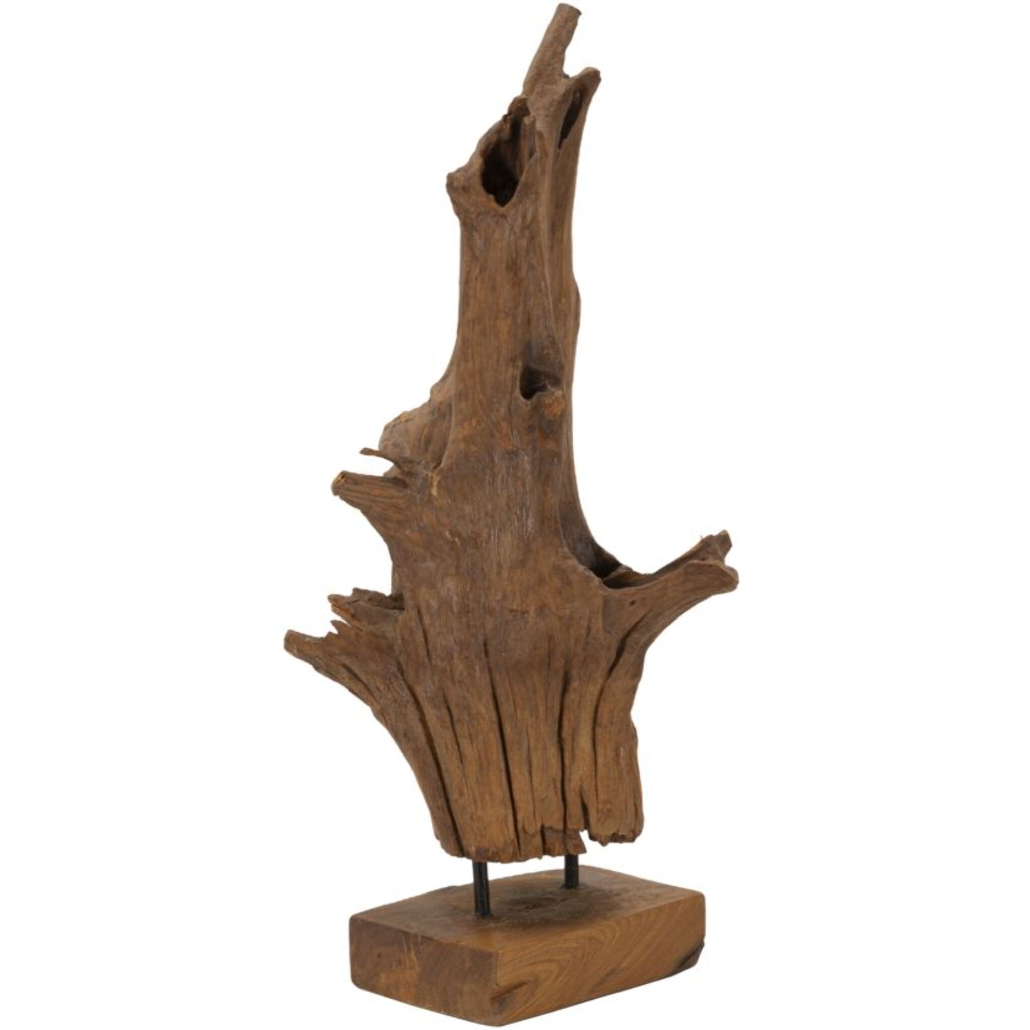 SCULTURA AKAR IN TEAK RICICLATO CM 23X27X64 (PEZZI UNICI - NON RIP. IN SERIE)