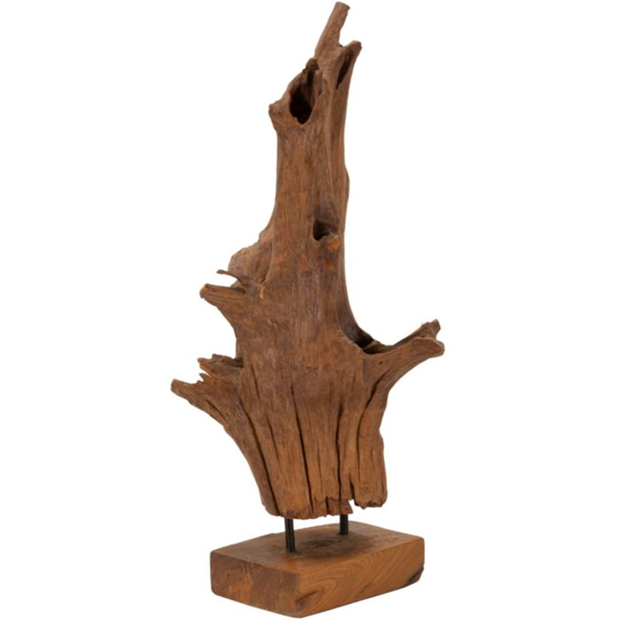 SCULTURA AKAR IN TEAK RICICLATO CM 23X27X64 (PEZZI UNICI - NON RIP. IN SERIE)