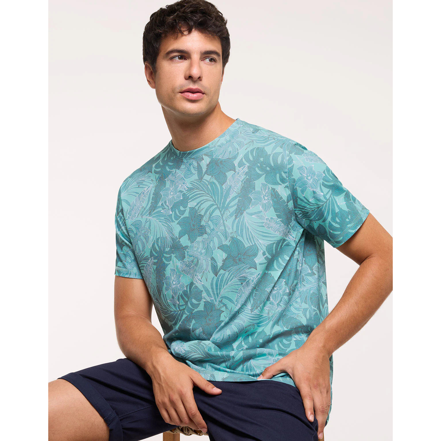 Camiseta Manga Corta Turquesa - Bayboyde