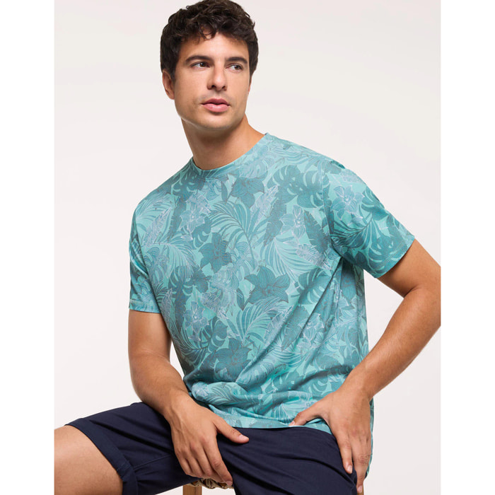 Camiseta Manga Corta Turquesa - Bayboyde