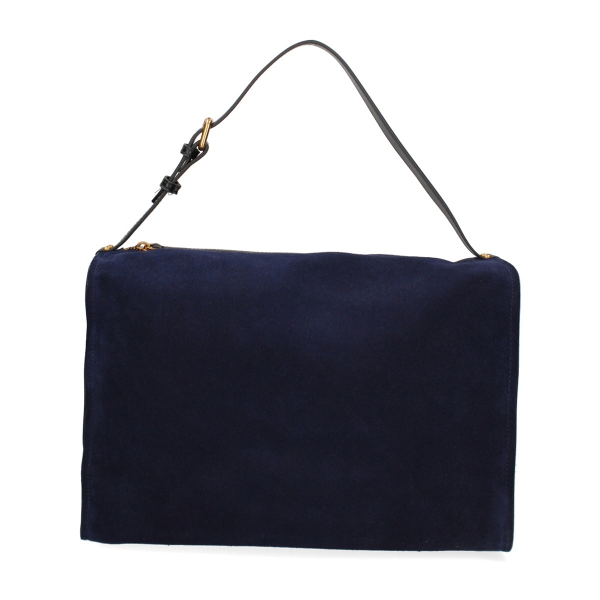 Borsa a spalla da donna Made in Italy - Modello Cielia Pro - Pelle scamosciata - 35.0 x 23.0 x 14.0 cm