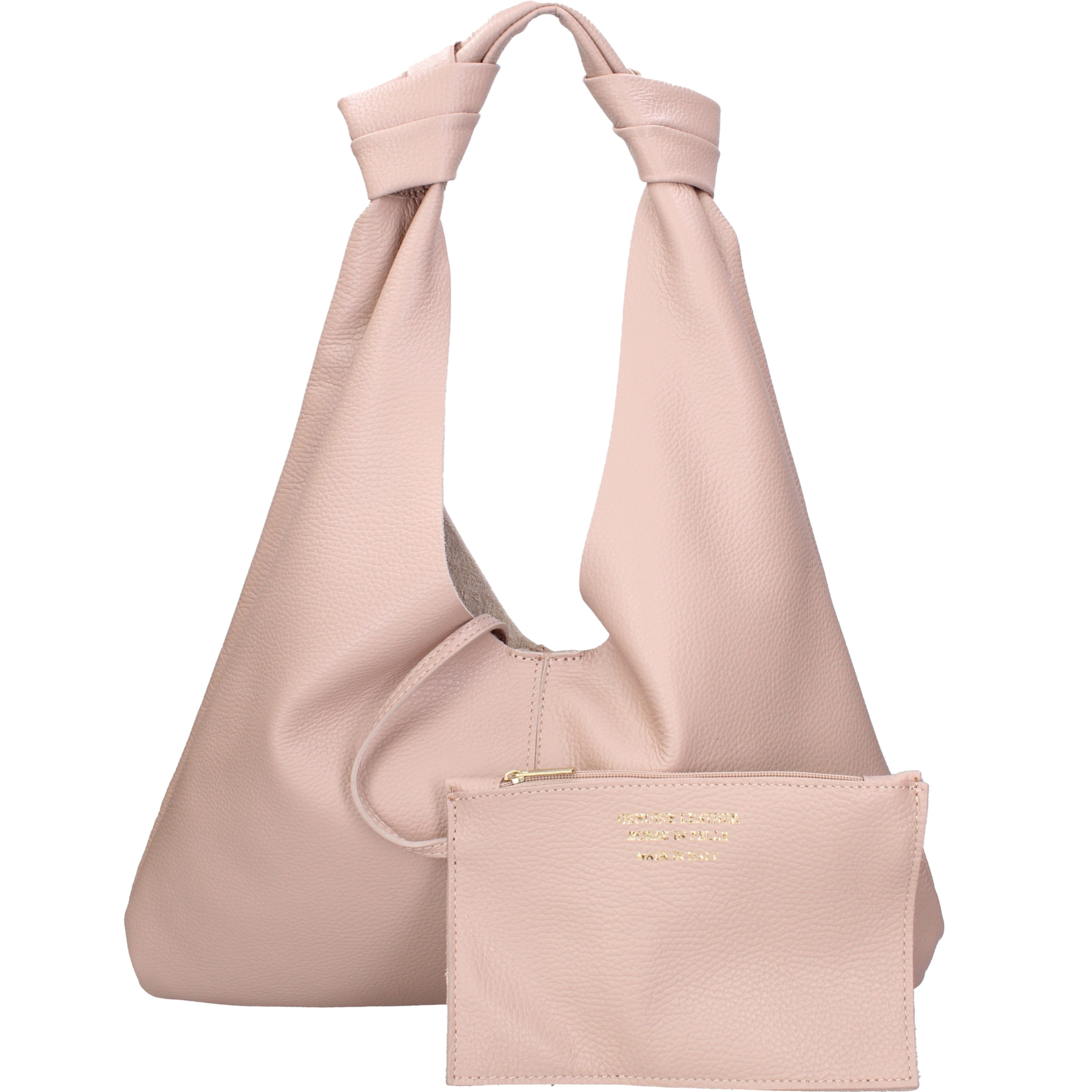 Borsa a spalla da donna In Vera pelle Made in Italy 40x42x2 cm