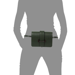 Camelia Borsa a tracolla Donna.Pelle autentica Dollaro