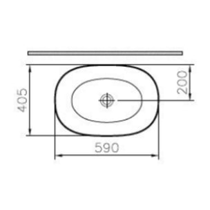 Lavabo double vasque à poser VITRA Outline, ovale - vison mat Haut de gamme