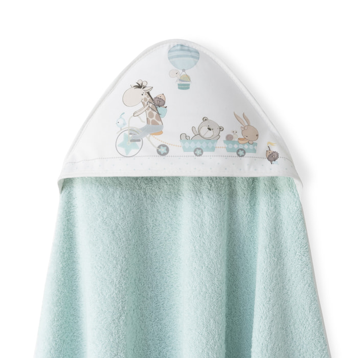 Set Capa de Baño Jirafa Bicicleta con Babero