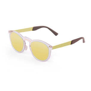 Gafas de sol OCEAN IBIZA - Revo amarilla con montura azul claro espacial y patillas metálicas doradas