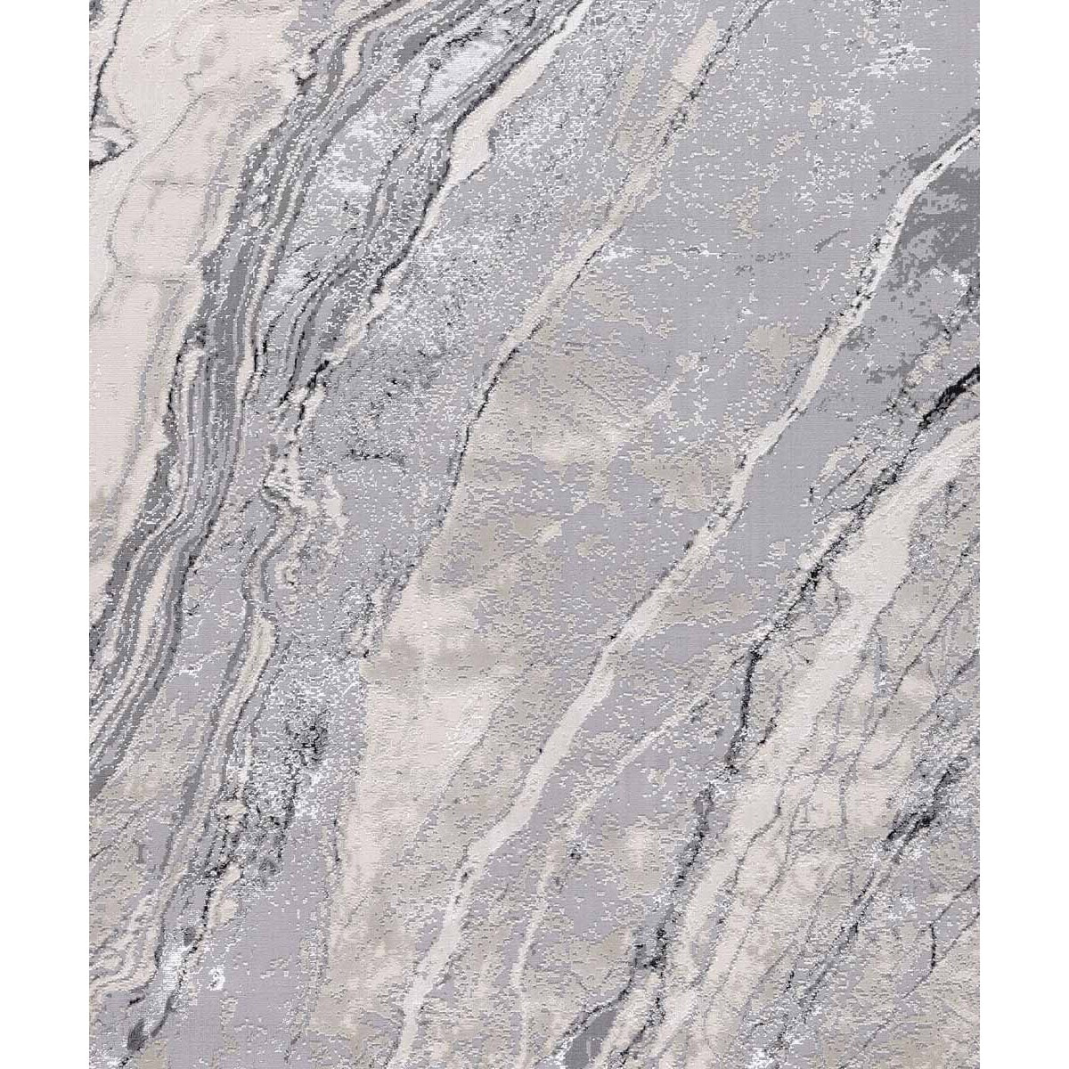 Tappeto Soggiorno Salotto Moderno Marmorizzato Grigio