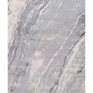 Tappeto Soggiorno Salotto Moderno Marmorizzato Grigio