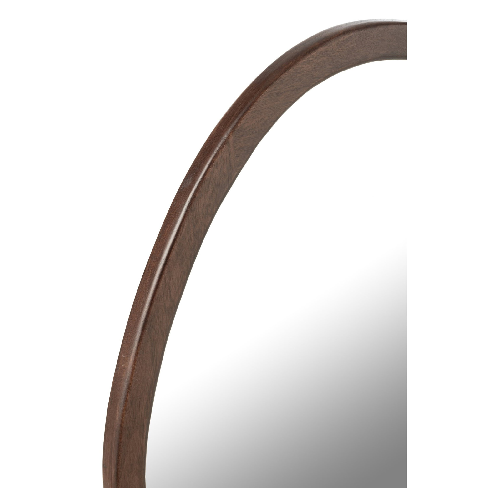 J-Line miroir Whisp - bois - brun - large - Ø 59 cm