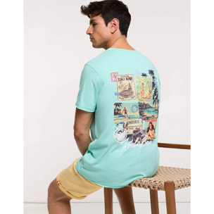 Camiseta Manga Corta Aguamarina - Tuffini