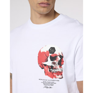 PHILIPP PLEIN Roundneck T-Shirt Puffy Red Skull Skull
