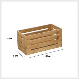 Panier bambou 15x31cm Mix N' Modul