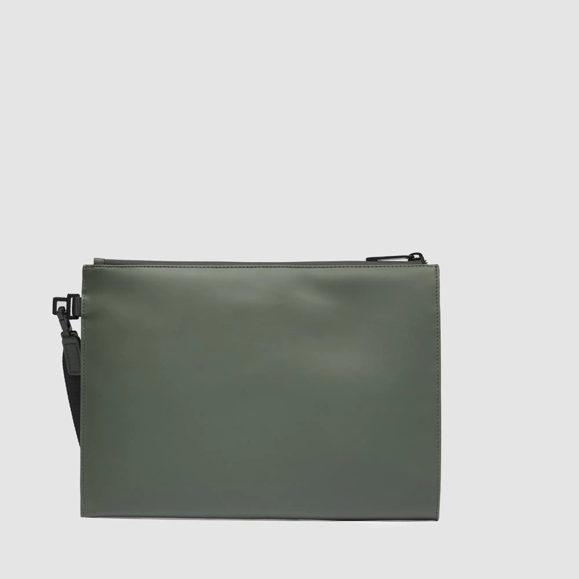 Piquadro Pochette porta iPad® 11 in tessuto gommato resistente all'acqua con tasca per AirPods®
