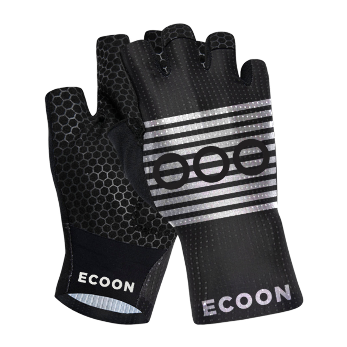 Guantes de ciclismo ECOON modelo Alpe en color Negro