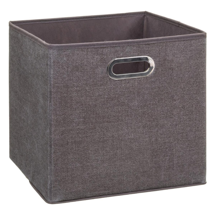 Boite de rangement 31 x 31 x 31 cm Atmosphera - Couleur: Taupe - Nombre de boites de rangement: 4 boites de rangement