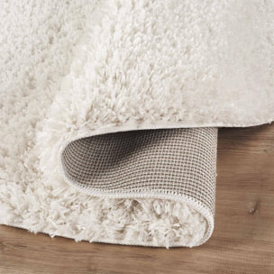 Tapis shaggy tissé motif uni KAFI