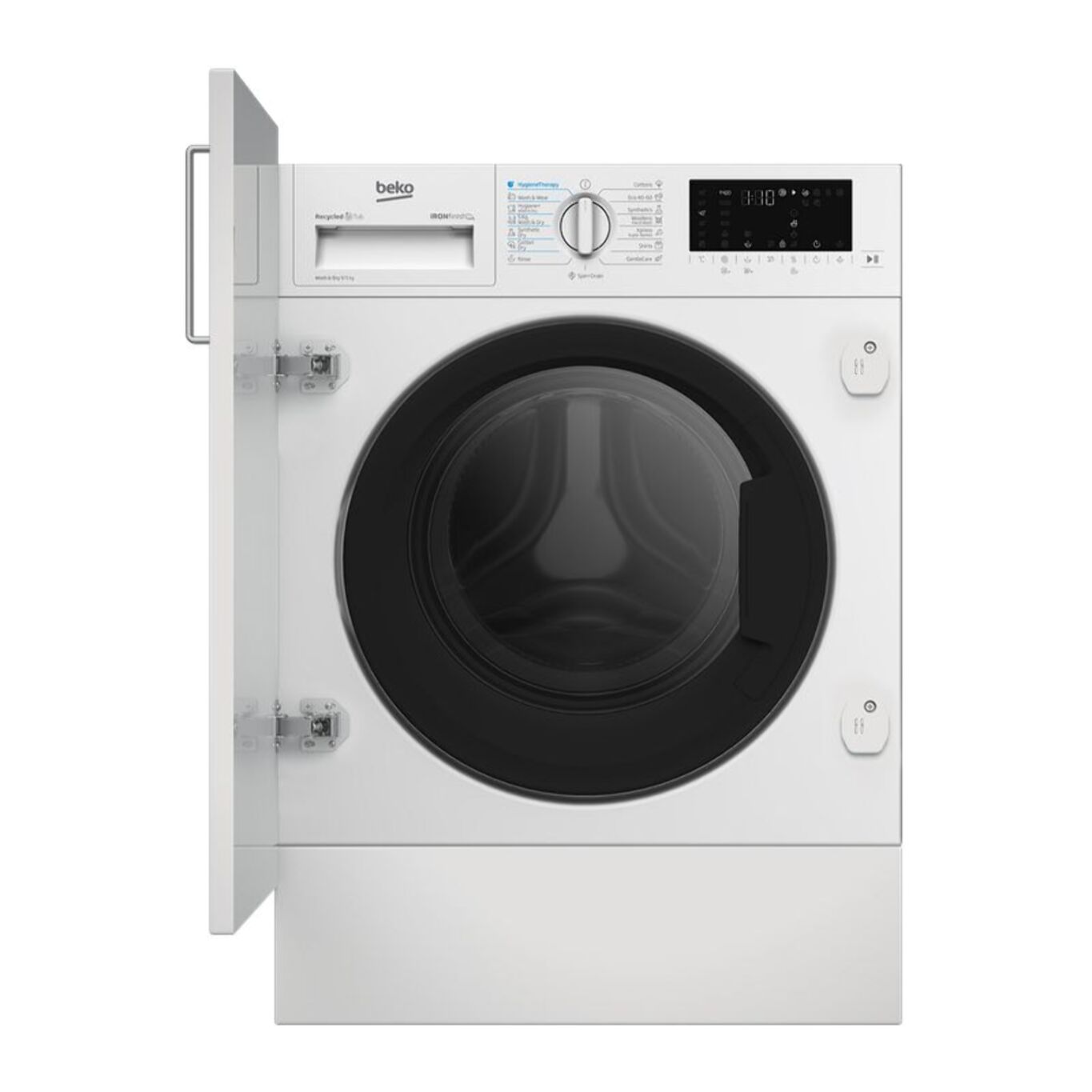 Lave linge séchant hublot encastrable BEKO B5DBT68547W