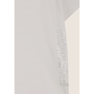 T-shirt Bambina Regular Fit con Logo FREDDY in Strass