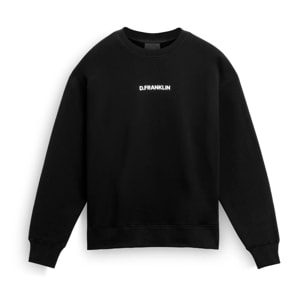 Sudadera Sin Capucha  Binary Oversize Color Negro