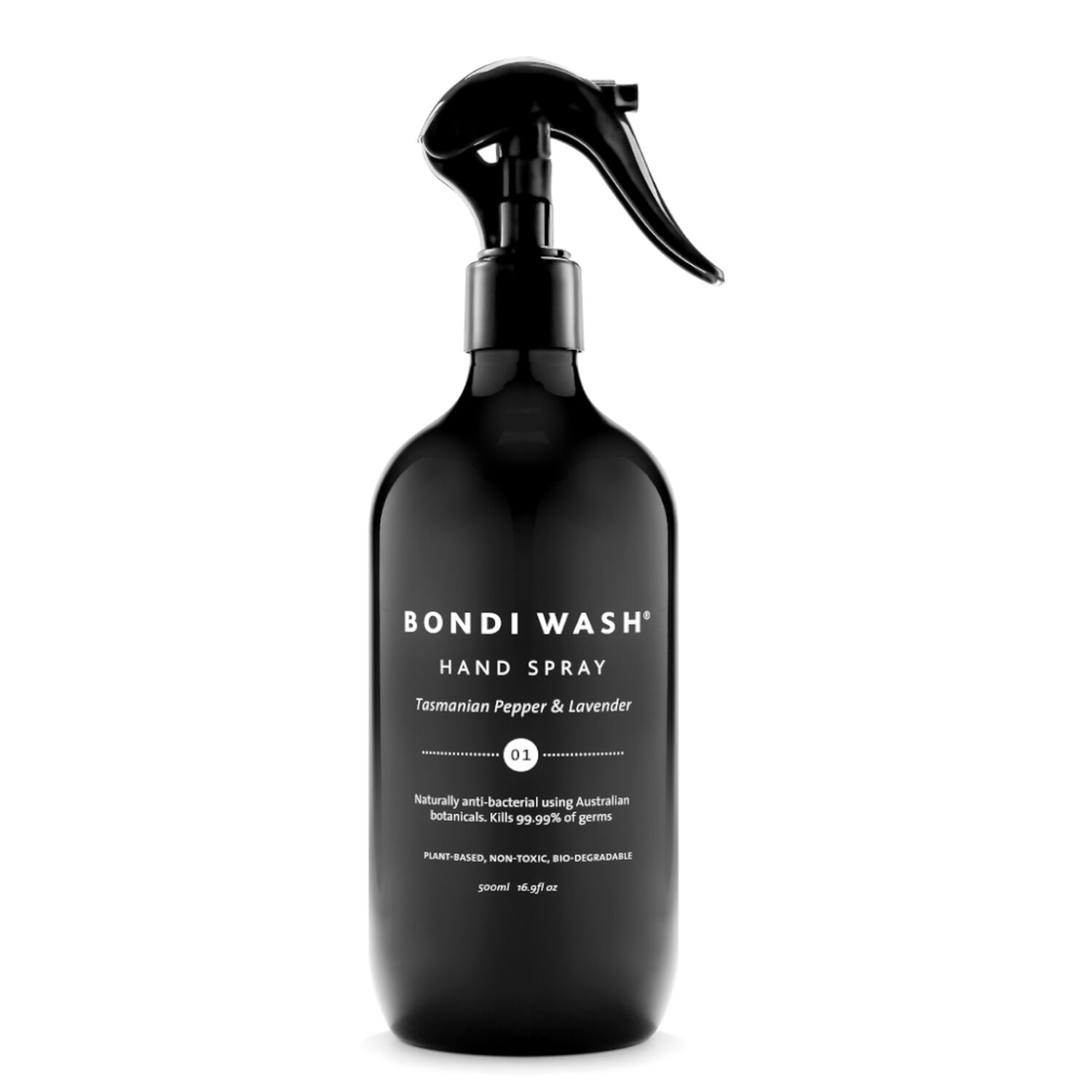 Spray Assainissant pour les Mains - Poivre de Tasmanie & Lavande 500 ml